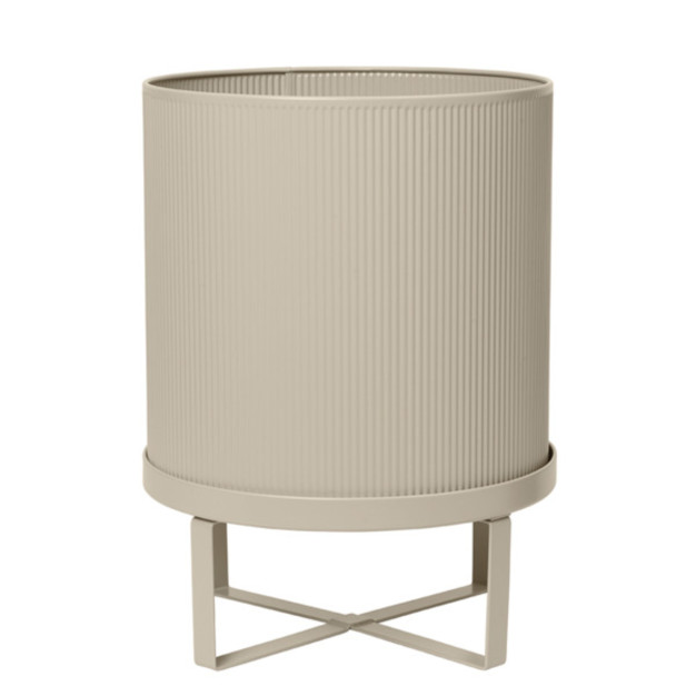 Pot de fleurs Bau métal beige Ferm Living Pot de fleurs Bau métal beige Ferm Living