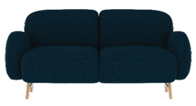 Canapé 2 places Auguste Bleu Cobalt - HARTO Canapé 2 places Auguste Bleu Cobalt - HARTO